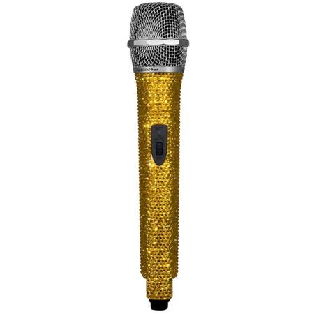 VocoPro U-DIAMOND Crystal Studded UHF Wireless Mic, S: Ch 38, 619.120MHz, Amber
