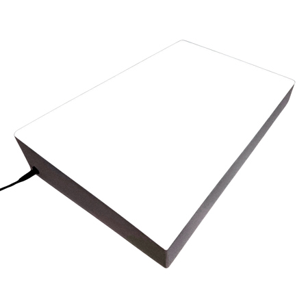 Porta Trace 18x24" Slanted LED ABS Plastic Light Box with Adjustable Dimmer, White