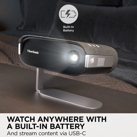 ViewSonic M1X WVGA Portable Smart LED Projector w/Integrated 3-In