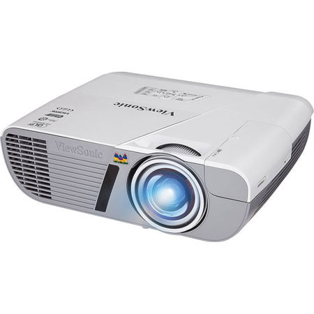 ViewSonic LightStream PJD6552LWS WXGA Networkable Short-Throw Projector, White