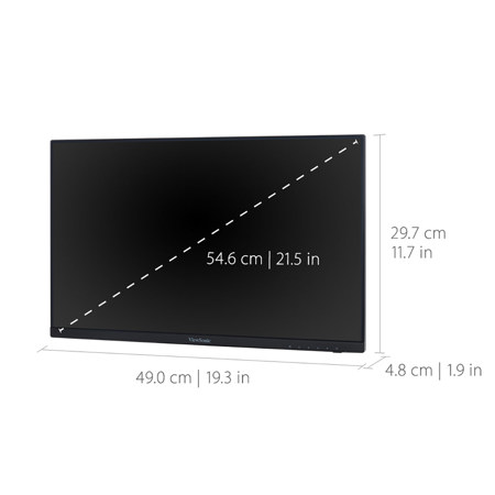 ViewSonic VA2256-MHD_H2 Frameless Dual Pack Head-Only 1080p IPS