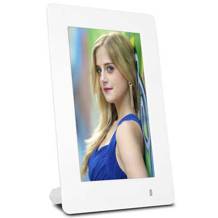ViewSonic 6" PortraitView Digital Photo Frame, White