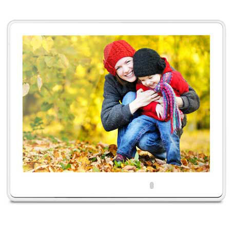 ViewSonic 8" Multimedia Digital Photo Frame, White