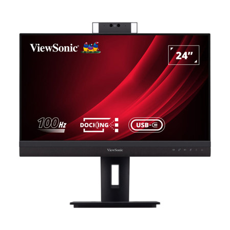ViewSonic VG2457V 24" 16:9 Full HD 100Hz Video Conferencing USB-C Docking IPS LED Monitor
