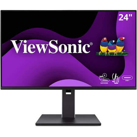 ViewSonic VG2458 24" 16:9 Full HD 100Hz USB-C Docking IPS LED Monitor