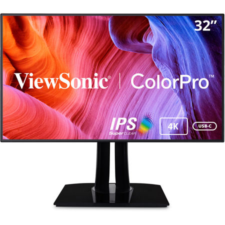 ViewSonic VP3268a-4K 32" 16:9 4K Ultra HD IPS LED Monitor, Built-In Speakers