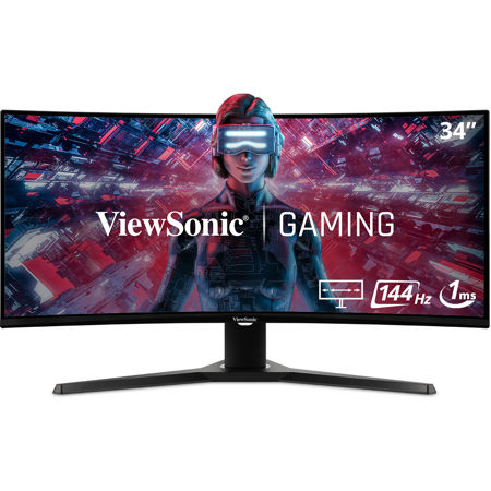 ViewSonic VX3418-2KPC, 34 144Hz WQHD Curved Gaming Monitor