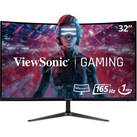 ViewSonic VX3218-PC-MHD 32" 16:9 Full HD 165Hz MVA LED Curved Gaming Monitor, Built-In Speakers