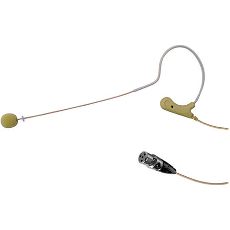 Voice Technologies VT910 Earhanger Microphone with TA4-F Connector, Beige