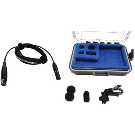 Voice Technologies VT100 Cardioid Lavalier Mic, TA5-F for Legacy UM & LM, Black
