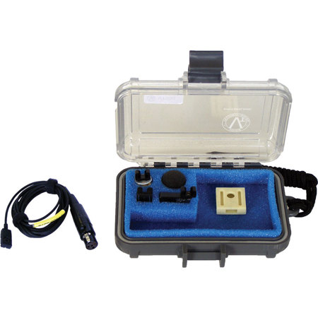 Voice Technologies VT500WATER Omni Lavalier Mic with TA4F for Shure&Sabine,Black