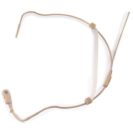 Voice Technologies VT800 Headworn Cardioid Microphone with 3.5mm Locking Mini Connector for Sennheiser EW G2/G3 Transmitters, 50Hz-18kHz Frequency, Beige