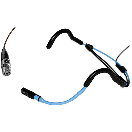 Voice Technologies VT720 Noise-Cancelling Mic with TA4F Connector, Black/Blue