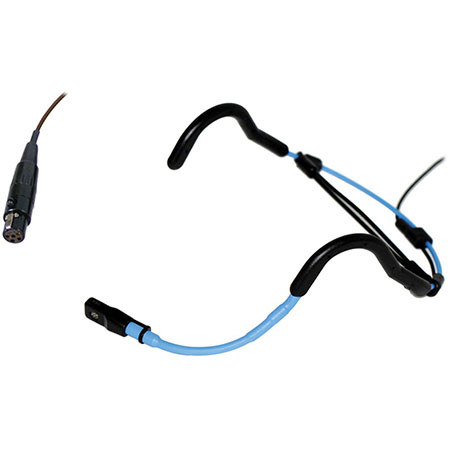 Voice Technologies VT720 Noise-Cancelling Water Proof Headset Microphone with TA5F Connector for Lectrosonics Legacy UM and LM, 300Hz-5kHz Frequency Response, Black/Blue