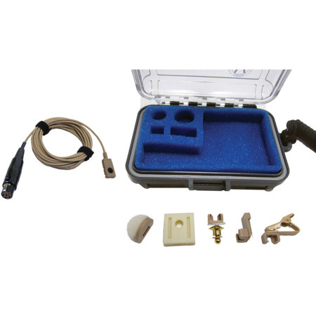 Voice Technologies VT500WATER Omni Lavalier Mic with TA5F for legacy UM/LM,Beige