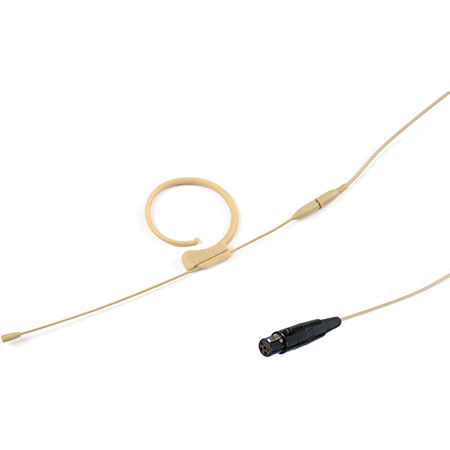 Voice Technologies VT901 Omnidirectional Earhanger Microphone with TA5F Connector for Lectrosonics Servo-Bias Inputs SMa/SMV/SMQV/UMa/LMa Transmitters, Beige