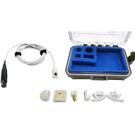 Voice Technologies VT506WA Water Adventure Omnidirectional Miniature Lavalier Microphone with TA5F Connector for Lectrosonics SMa/SMV/SMQV/UMa/LMa/LMb/LT/SMWB & SMDWB Wireless Transmitters, White