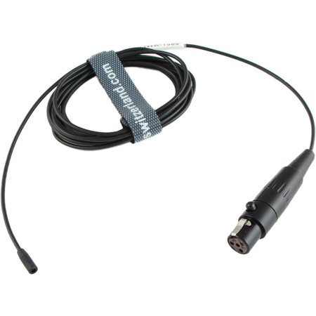 Voice Technologies VT403WA Waterproof Vocal Lavalier Microphone Kit with TA4F Connector for Shure Wireless Transmitters, Black