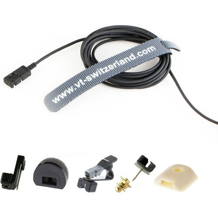 Voice Technologies VT500X EXTREME Waterproof Mic, TA5F, Lectrosonics Tx, Black