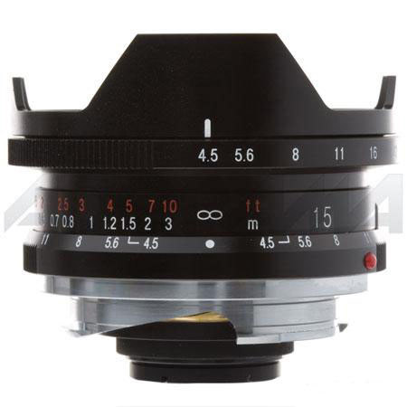 Voigtlander Super Wide Heliar 15mm f/4.5 M Mount Lens - Black - Bundle