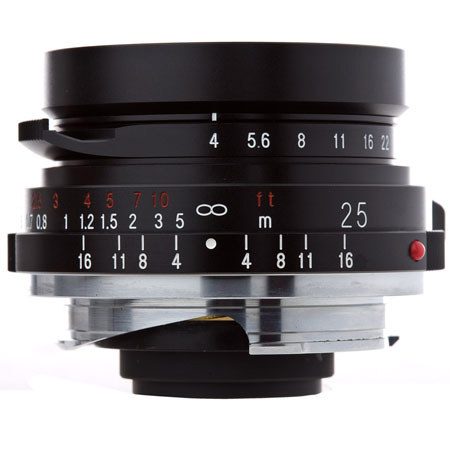 Voigtlander Color-Skopar 25mm f/4.0 Pancake Lens, Blk