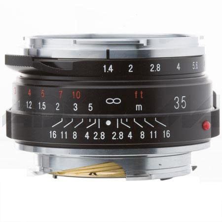 Voigtlander Nokton 35mm f/1.4 Wide Angle Leica M Mount Lens - Black - Bundle