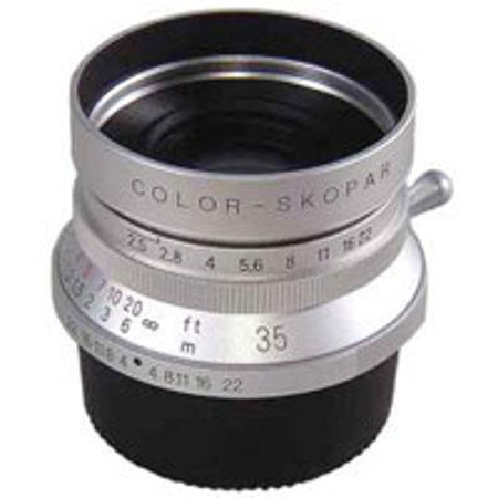 Voigtlander Color-Skopar Classic 35mm f/2.5 Wide Angle Leica Screw Mount - Silver