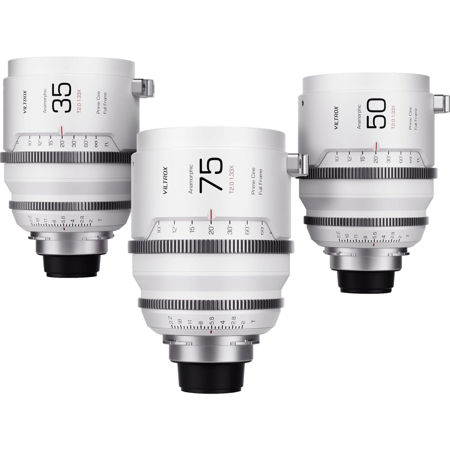 Viltrox EPIC 1.33x Anamorphic 3-Lens Kit w/35mm, 50mm, 75mm T2.0 Lens for Sony E