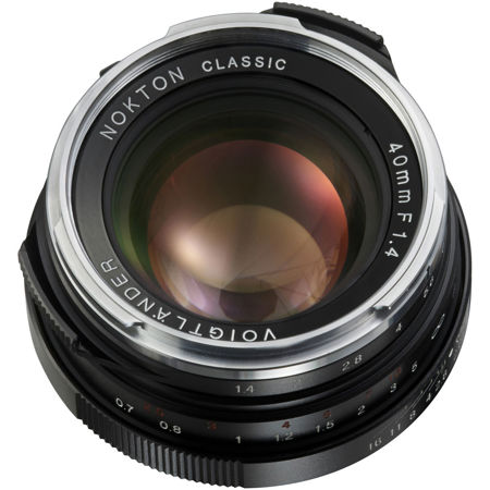 Voigtlander Nokton 40mm f/1.4 Wide Angle Leica M Mount Lens - Black