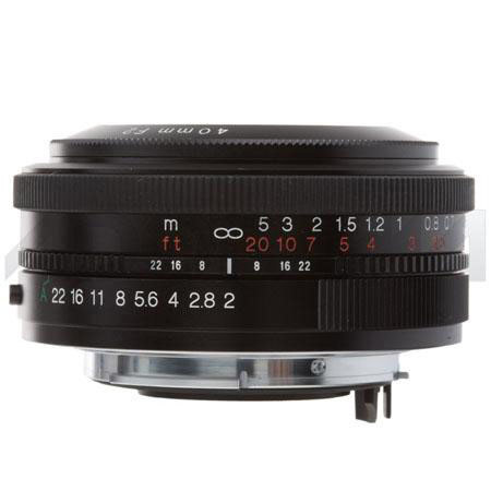 Voigtlander Ultron 40mm f/2 SL-II Compact Pancake Manual Focus Lens f/Nikon Kit