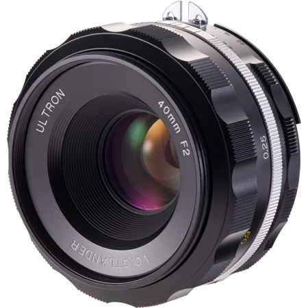 Voigtlander Ultron 40mm f2 SL-II S Lens for Nikon, Black Rim