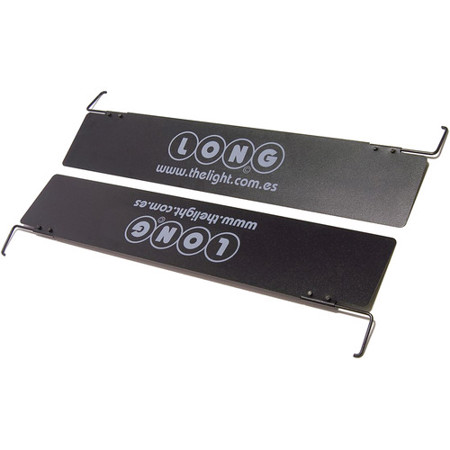 Velvet Removable Barndoors for 3 and 4Long-Studio Bi-Color LED Fixtures, 2 Pack