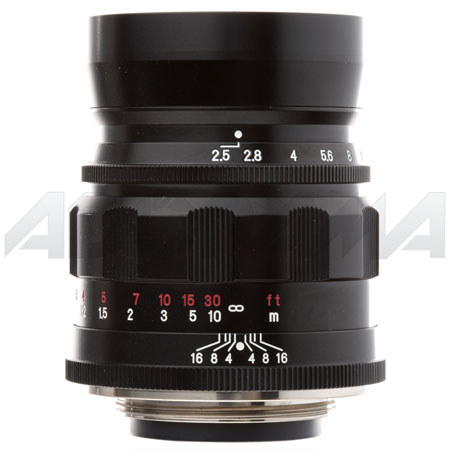 Voigtlander Color Heliar 75mm f/2.5 Telephoto Leica Screw Mount Lens - Black