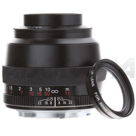 Voigtlander 90mm f/3.5 Sl II APO-Lanthar Close Focus Lens for Canon EOS, Black
