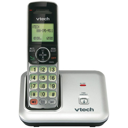 VTech CS6419 DECT 6.0 Cordless Phone with Caller ID/Call Waiting, 1 Handset