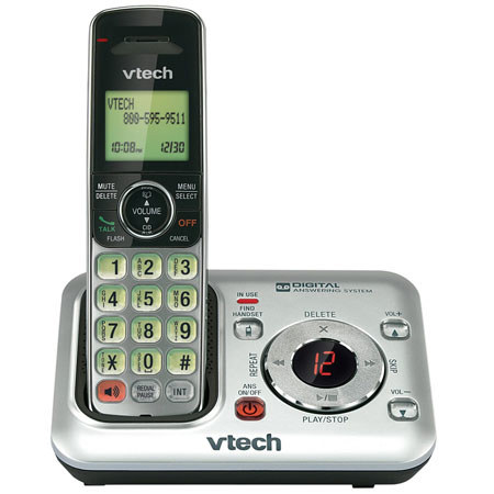 VTech CS6429 DECT 6.0 Cordless Phone with Call Waiting/Caller ID, 1 Handset