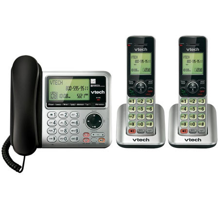 VTech CS6649-2 DECT 6.0 Expandable Phone System, 2 Handsets