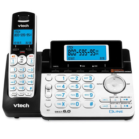 VTech DS6151 2-Line Expandable Cordless Phone with Digital Answering System