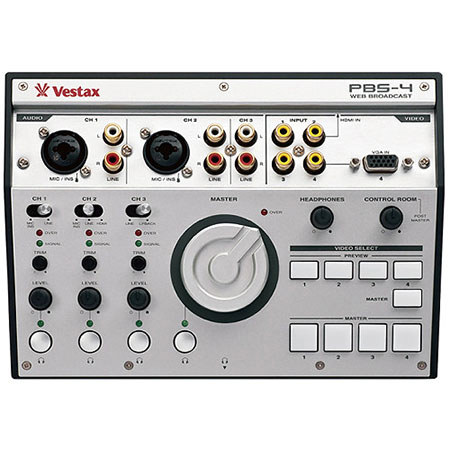 Vestax PBS-4 Personal Live Web Broadcasting Audio/Video Mixer