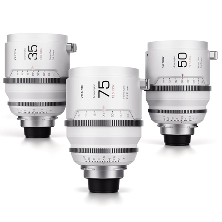 Viltrox EPIC 1.33x Anamorphic 3-Lens Kit with 35mm, 50mm and 75mm T2.0 Lens for PL Mount