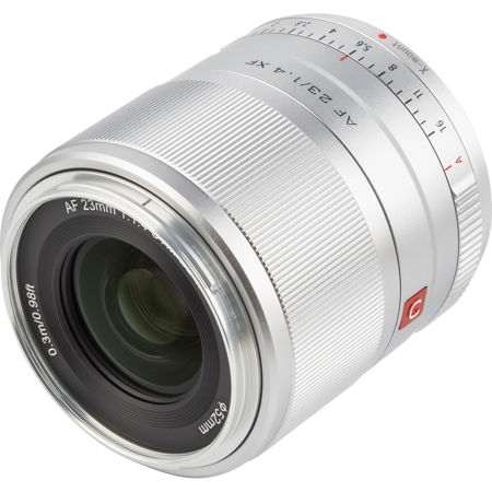 Viltrox AF 23mm f/1.4 XF Lens for Fujifilm X, Silver AF 23