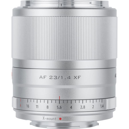 Viltrox AF 23mm f/1.4 XF Lens for Fujifilm X, Silver AF 23