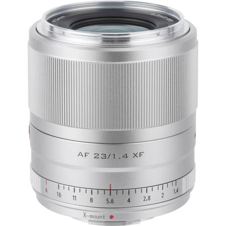 Viltrox AF 23mm f/1.4 XF Lens for Fujifilm X, Silver AF 23/1.4 XF
