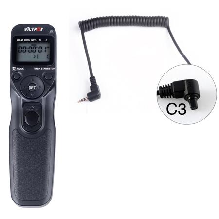 Viltrox MC Wired Digital Timer Remote Controller for Canon 1D Series, 5D, 5DII