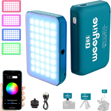 Viltrox Weeylite S03 4W RGB Colorful Pocket LED Light Glazed Blue