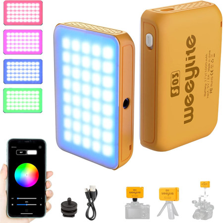Viltrox Weeylite S03 4W RGB Colorful Pocket LED Light Vibrant Orange
