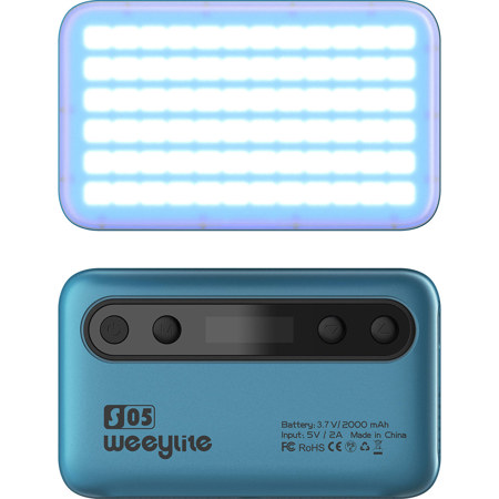 Viltrox Weeylite S05 5W RGB Colorful Pocket LED Light Glazed Blue