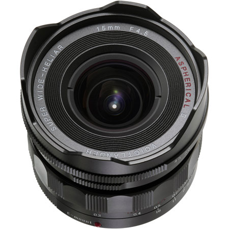Voigtlander Super Wide-Heliar 15mm f/4.5 Lens for Sony E, Black