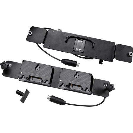 Velvet Double Gold Mount Battery Plate for Light 2 LED Light