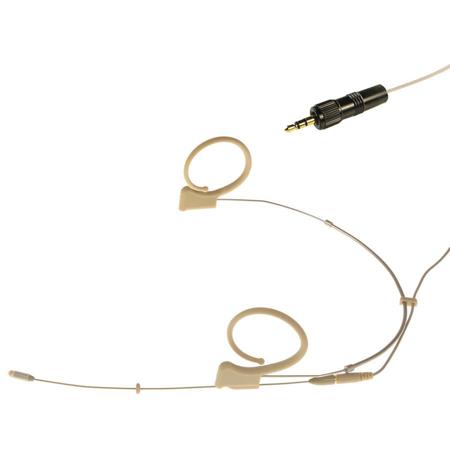 Voice Technologies VTDUPLEX L/XL Omni Mic with 3.5mm TRS Locking Connector,Beige